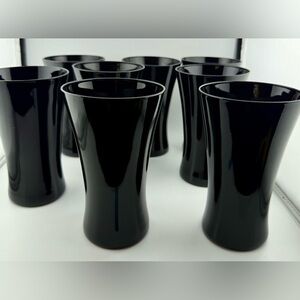 4 Ebony Seneca Glasses 16oz